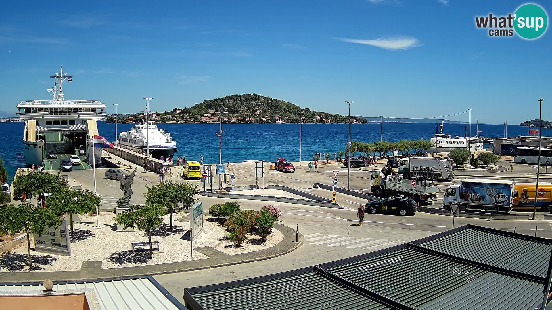 Webcam Ugliano – terminal traghetto da Preko a Zara
