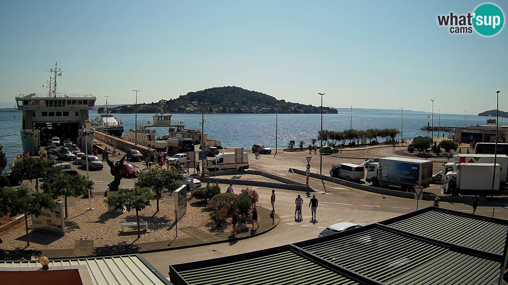 Webcam Ugliano – terminal traghetto da Preko a Zara