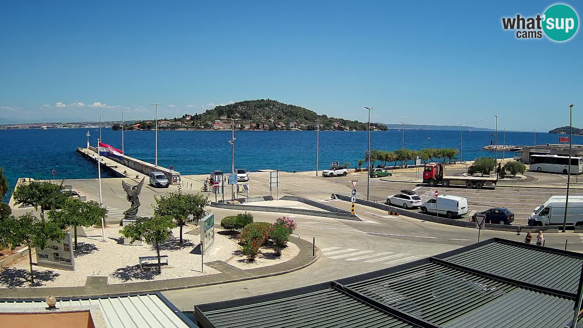 Spletna kamera Ugljan – trajekt Preko – Zadar