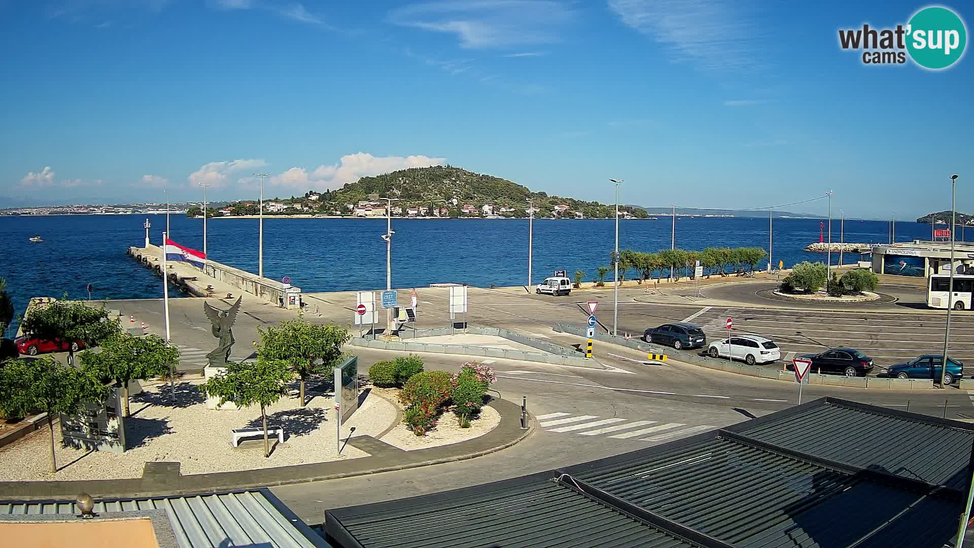 Webcam Ugliano – terminal traghetto da Preko a Zara