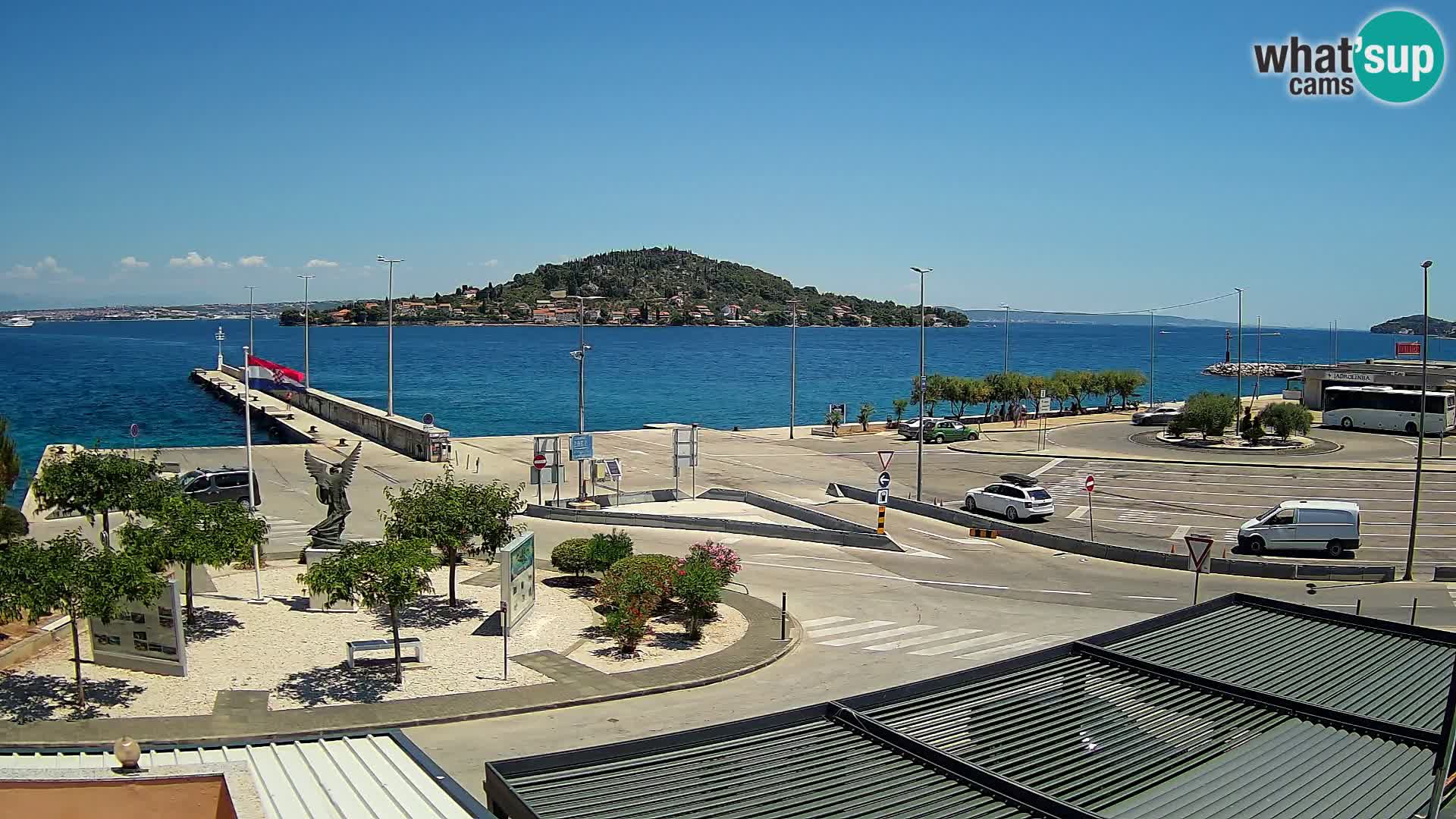 Spletna kamera Ugljan – trajekt Preko – Zadar