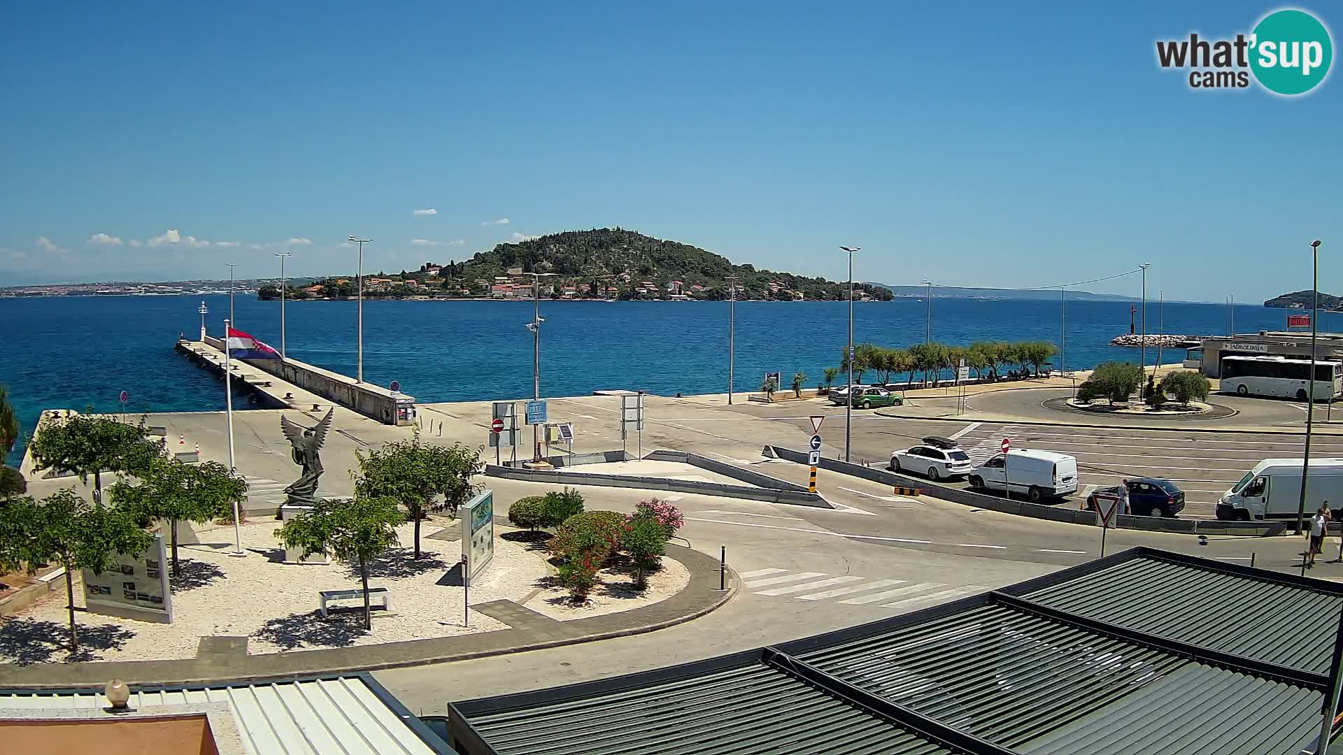 Spletna kamera Ugljan – trajekt Preko – Zadar