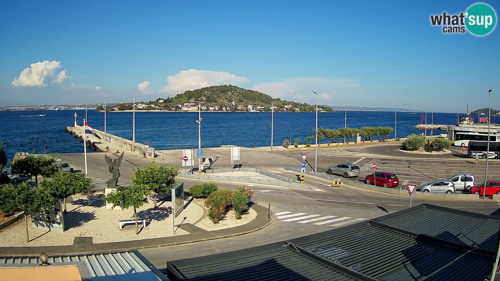 Webcam Ugliano – terminal traghetto da Preko a Zara