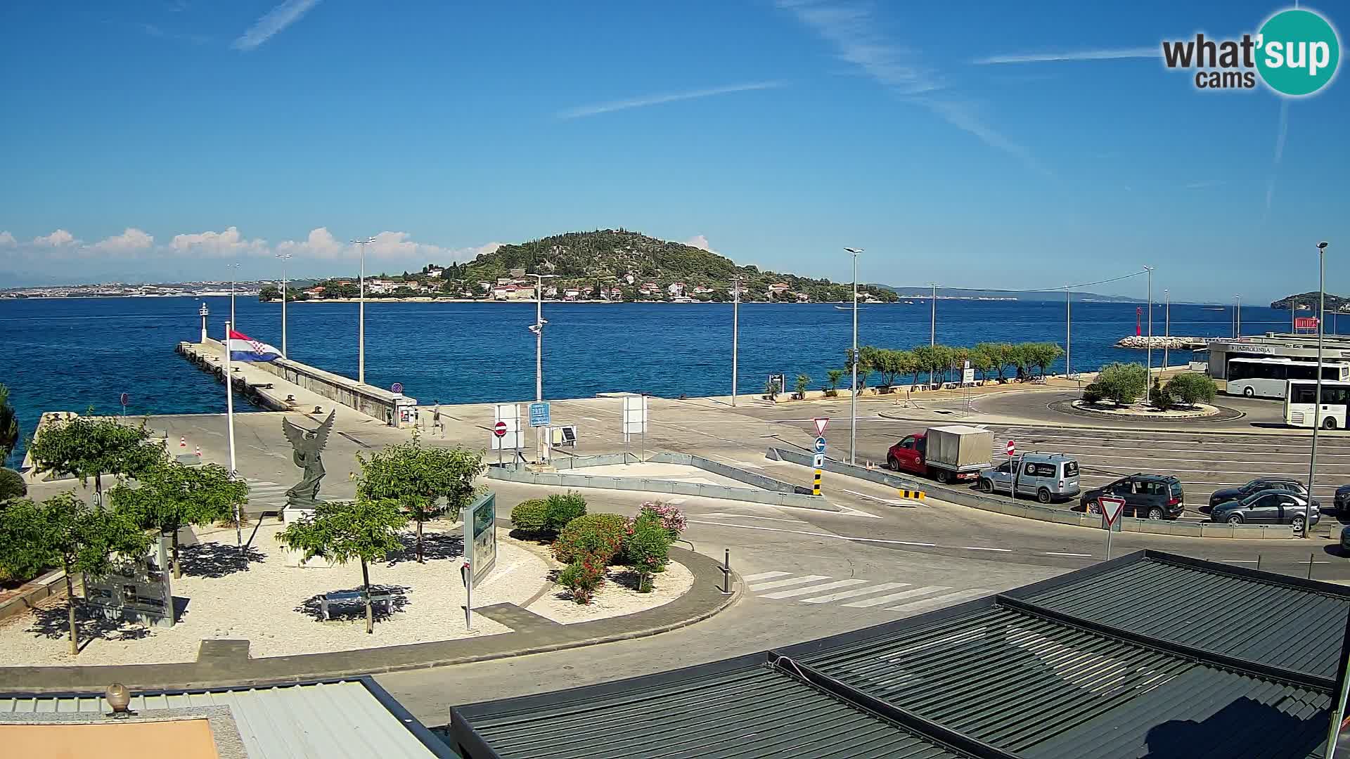 Web kamera Ugljan – Preko trajekt za Zadar