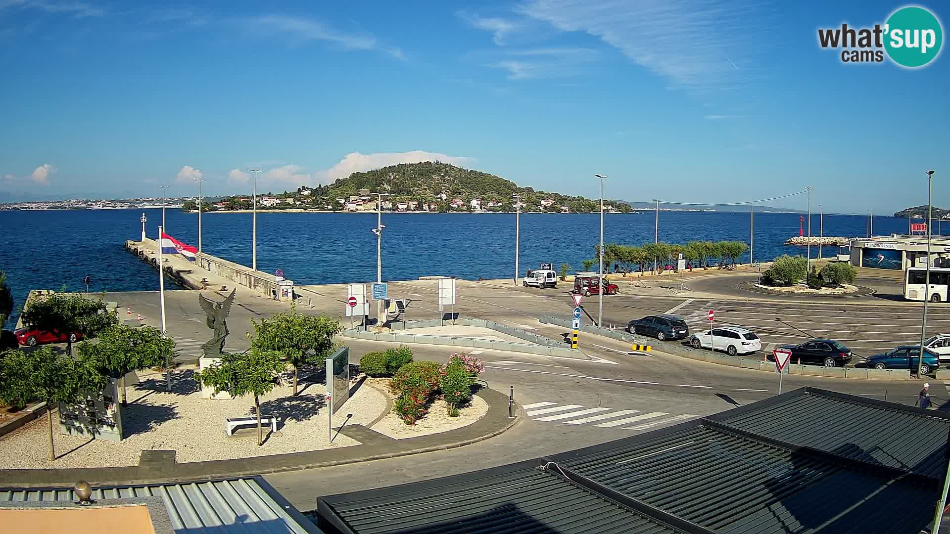 Webcam Ugliano – terminal traghetto da Preko a Zara