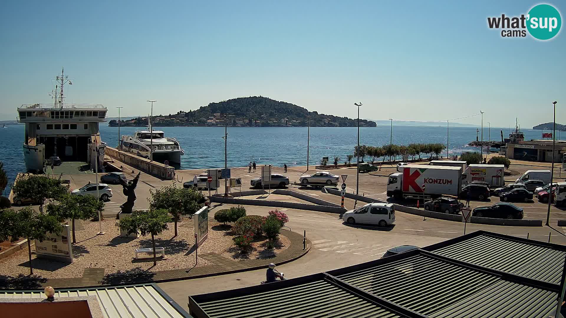 Spletna kamera Ugljan – trajekt Preko – Zadar