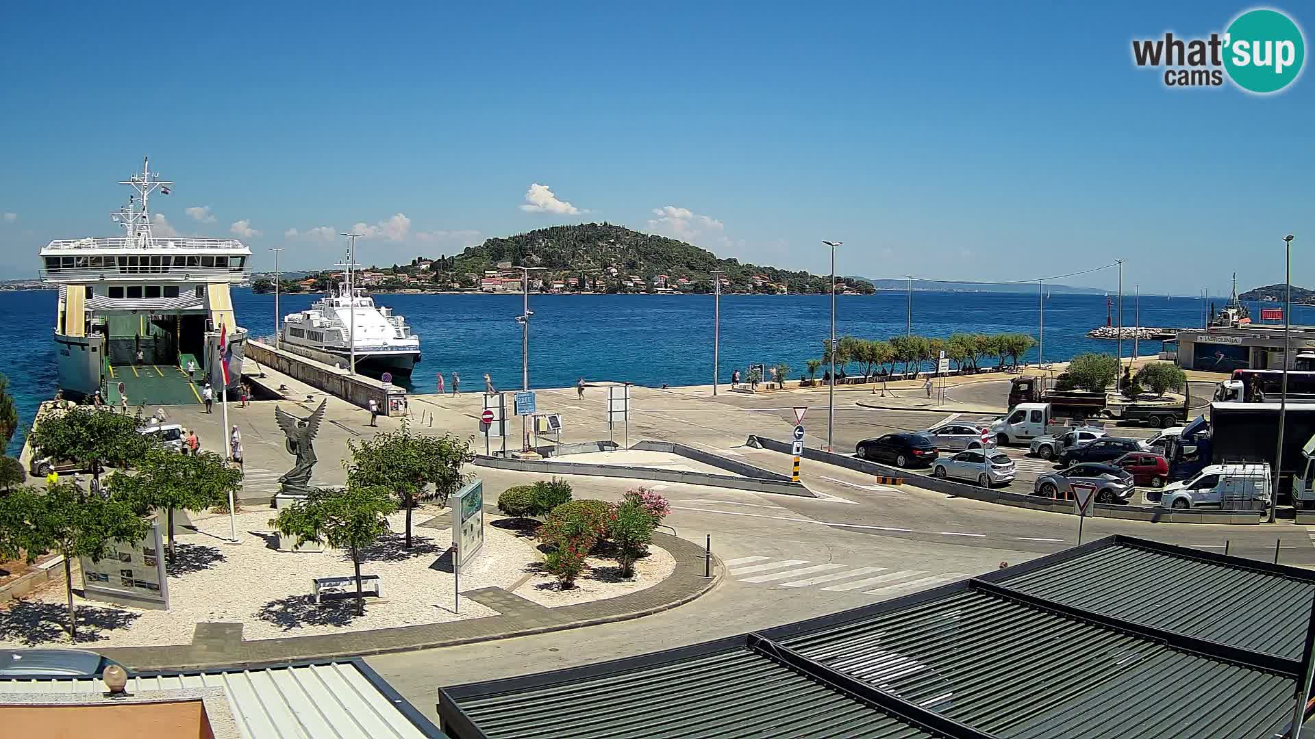 Webcam Ugljan – Preko Ferry to Zadar