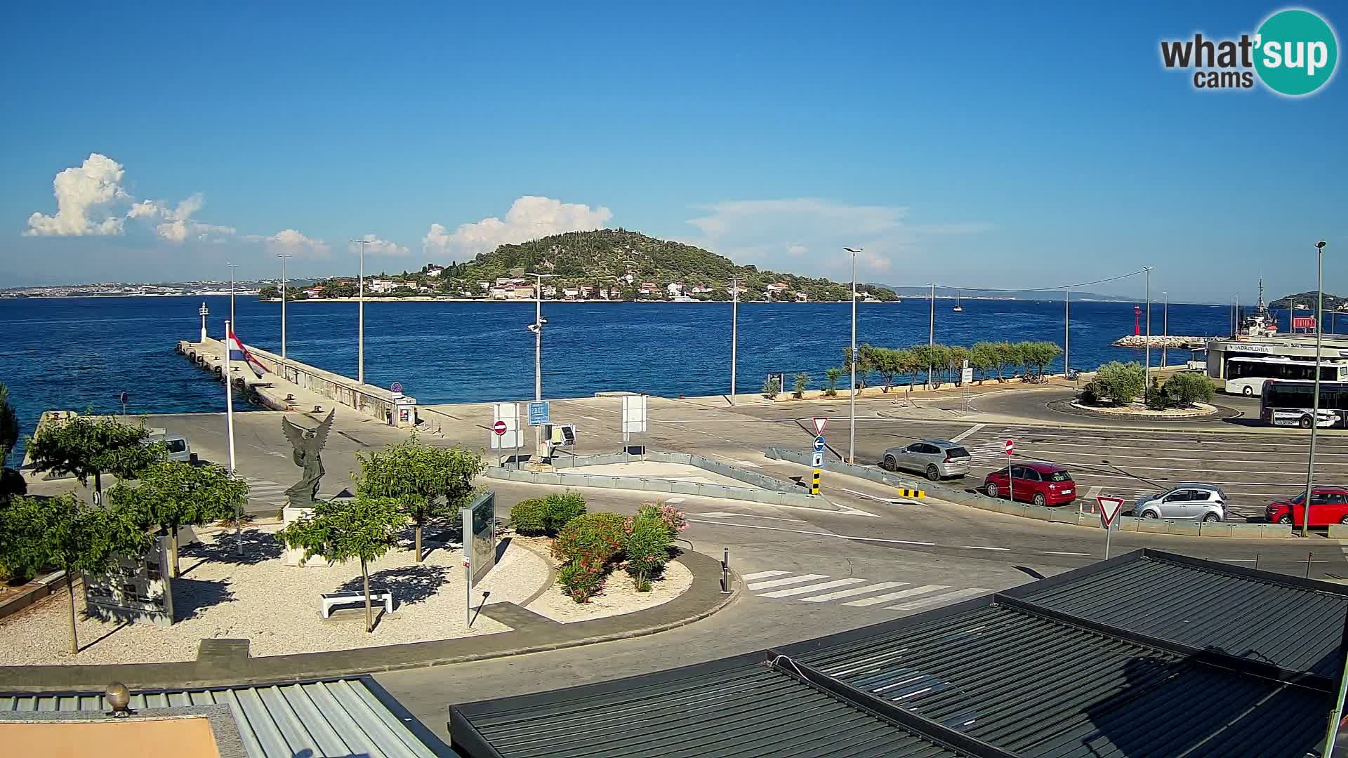 Webcam Ugliano – terminal traghetto da Preko a Zara