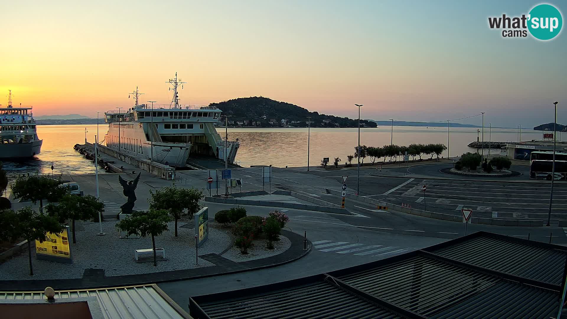 Webcam Ugliano – terminal traghetto da Preko a Zara