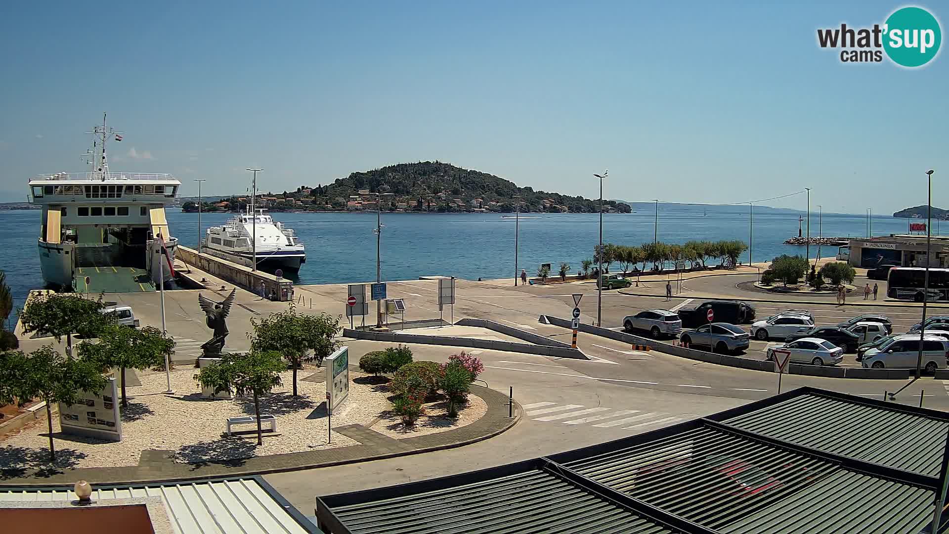 Web kamera Ugljan – Preko trajekt za Zadar