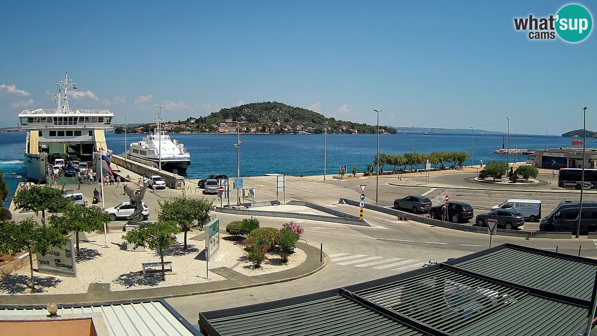 Spletna kamera Ugljan – trajekt Preko – Zadar