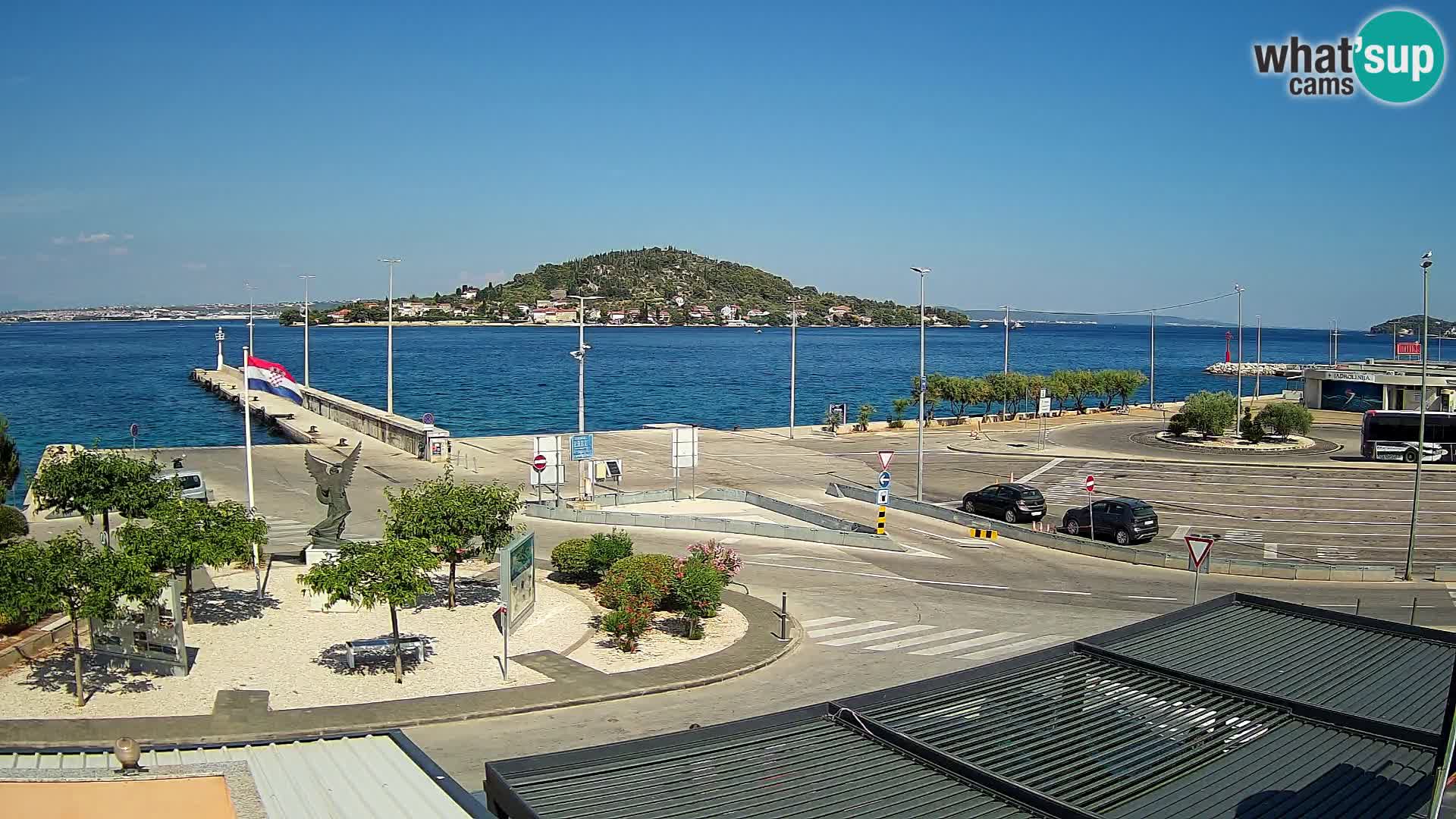 Webcam Ugliano – terminal traghetto da Preko a Zara