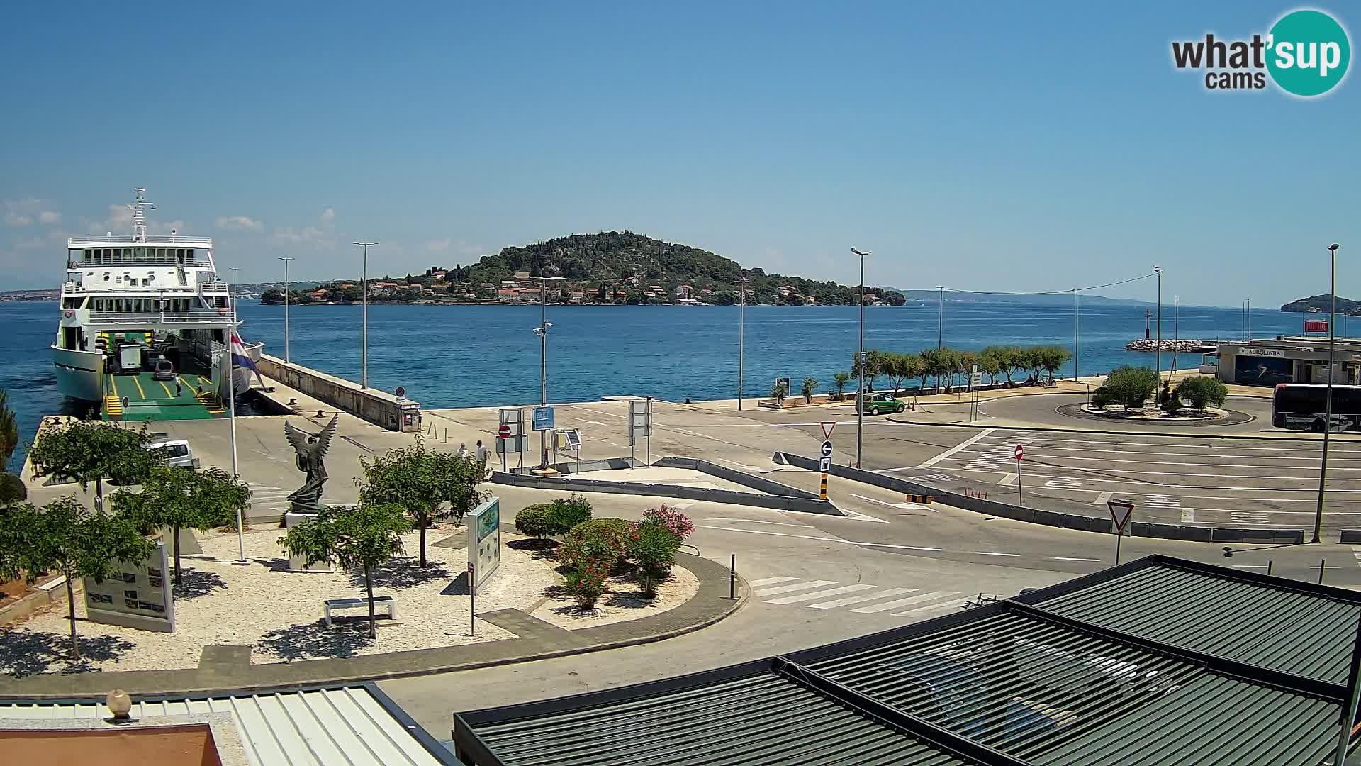 Web kamera Ugljan – Preko trajekt za Zadar