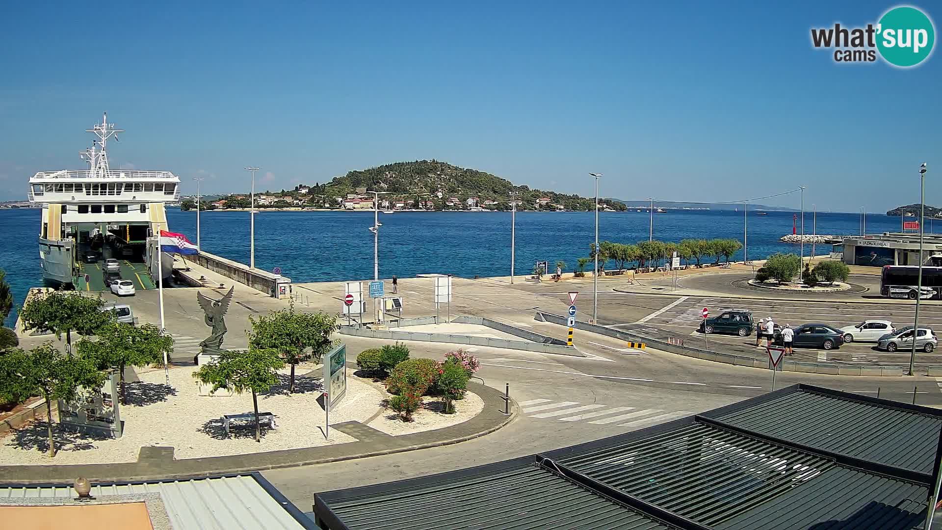 Web kamera Ugljan – Preko trajekt za Zadar