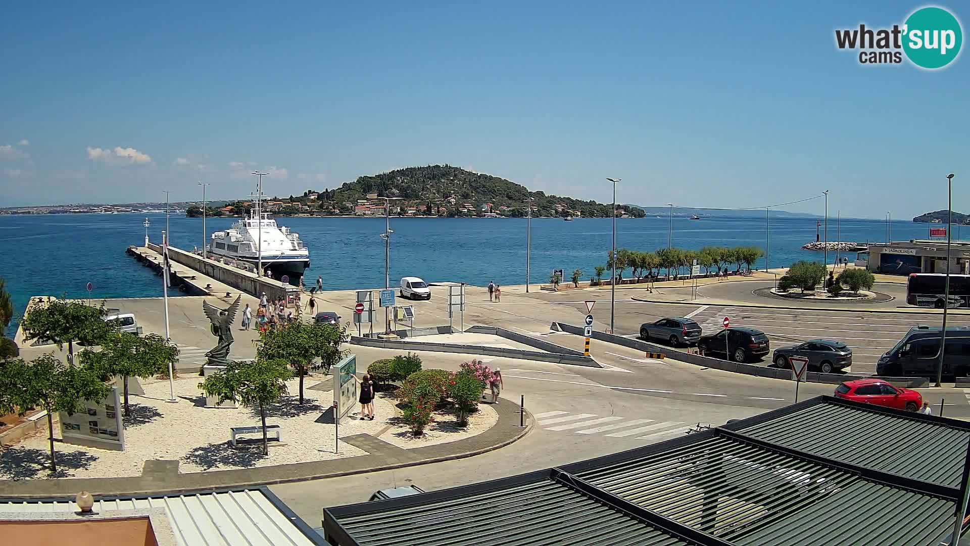 Web kamera Ugljan – Preko trajekt za Zadar