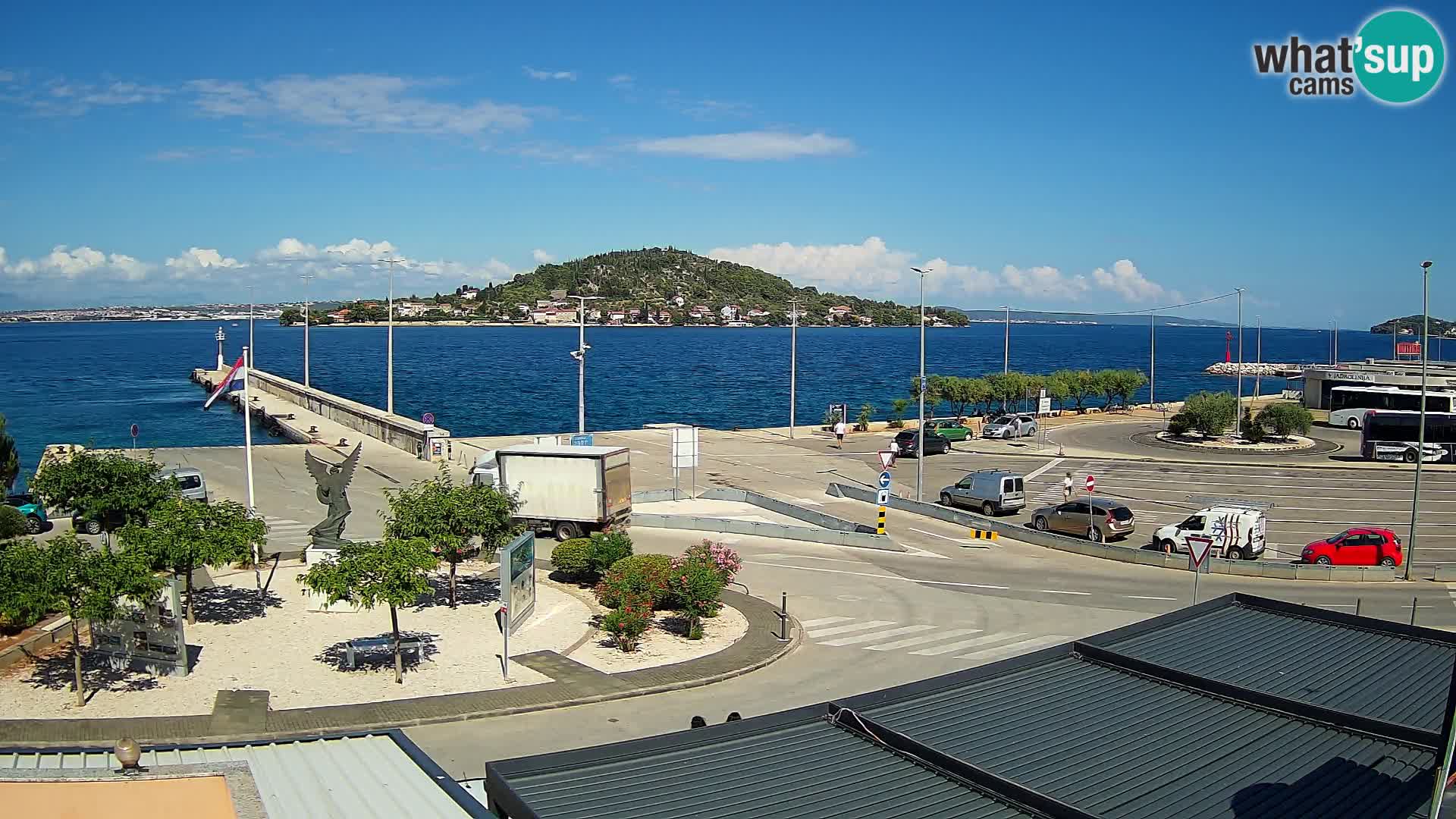 Webcam Ugliano – terminal traghetto da Preko a Zara