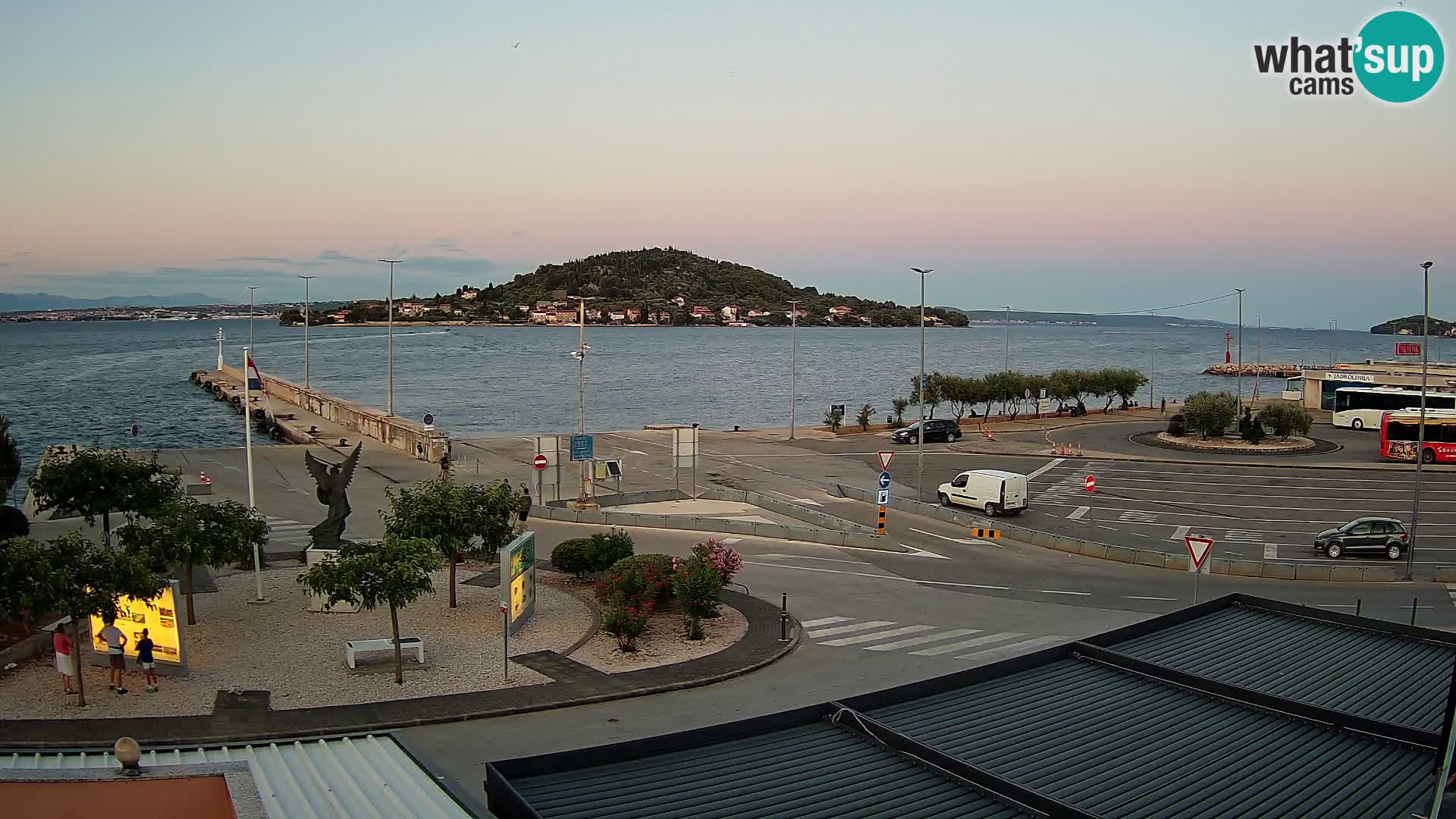 Webcam Ugliano – terminal traghetto da Preko a Zara
