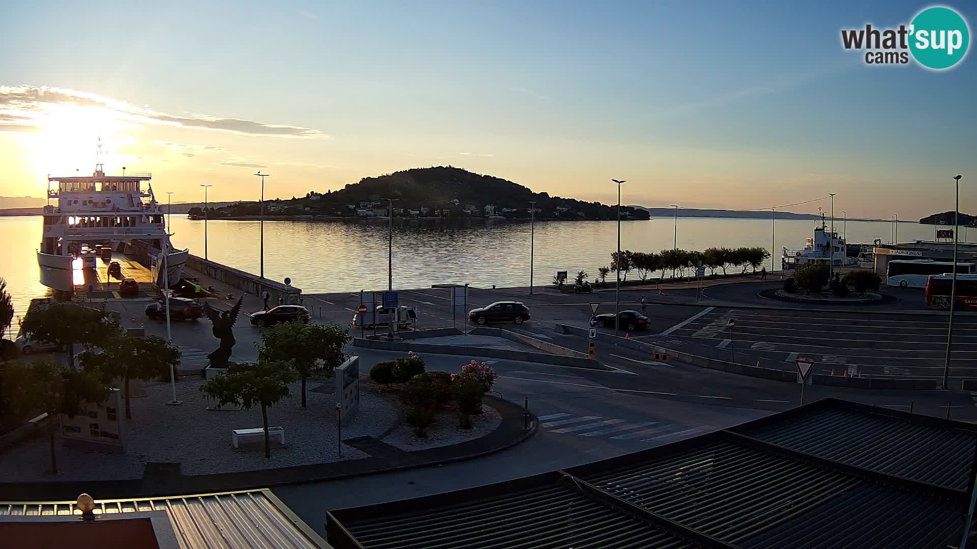 Webcam Ugliano – terminal traghetto da Preko a Zara
