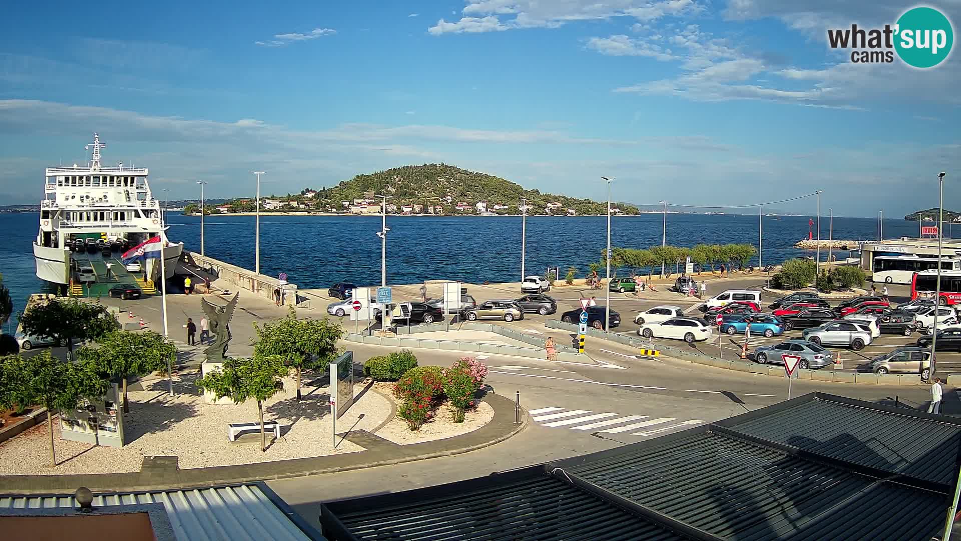 Webcam Ugliano – terminal traghetto da Preko a Zara
