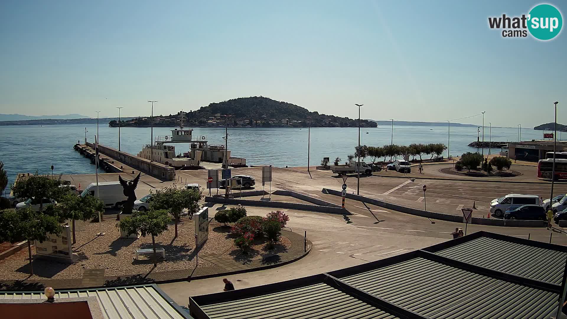 Webcam Ugliano – terminal traghetto da Preko a Zara
