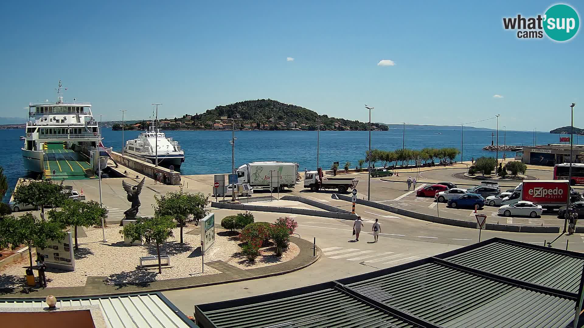 Spletna kamera Ugljan – trajekt Preko – Zadar