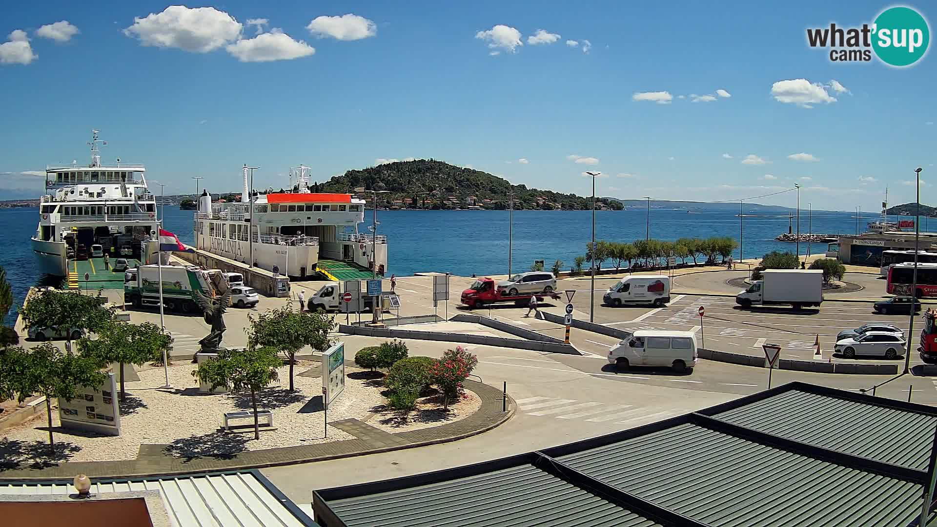 Web kamera Ugljan – Preko trajekt za Zadar