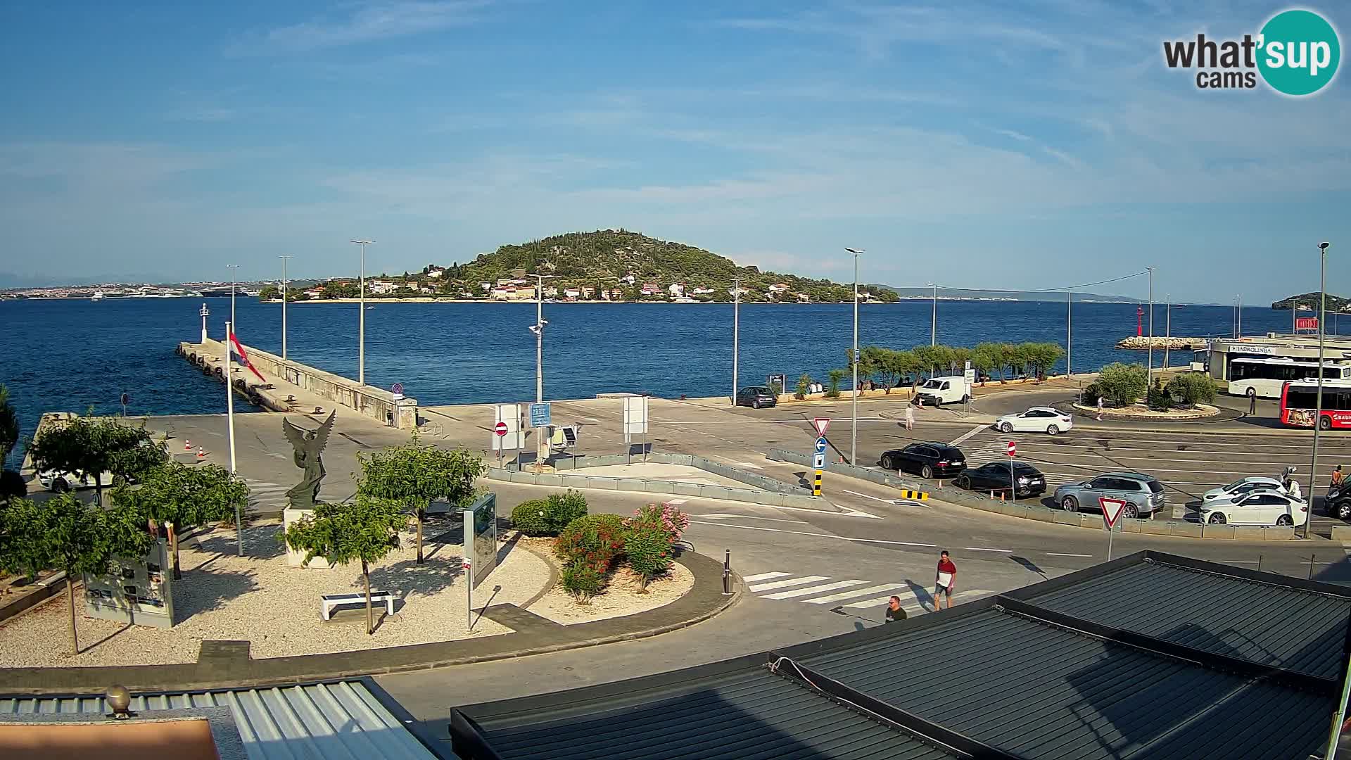 Webcam Ugliano – terminal traghetto da Preko a Zara