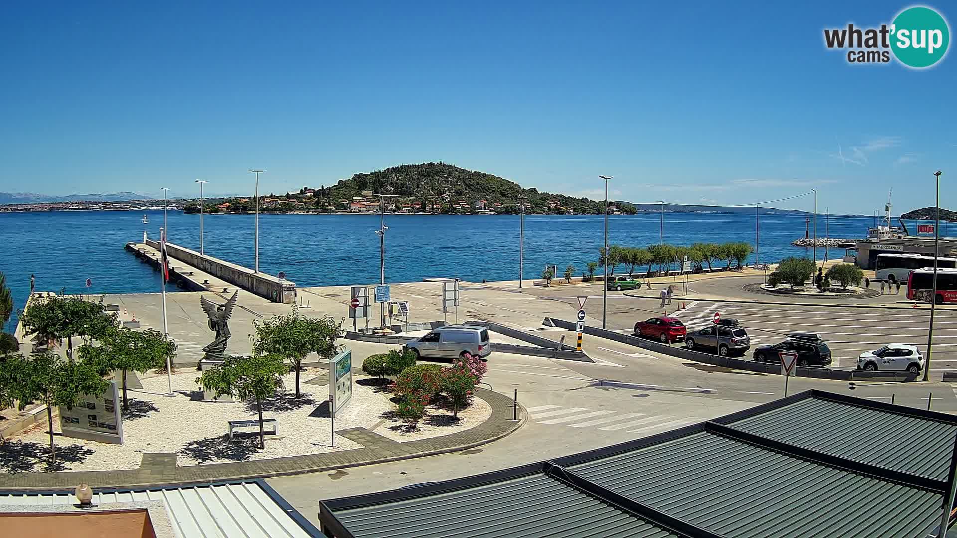 Webcam Ugliano – terminal traghetto da Preko a Zara