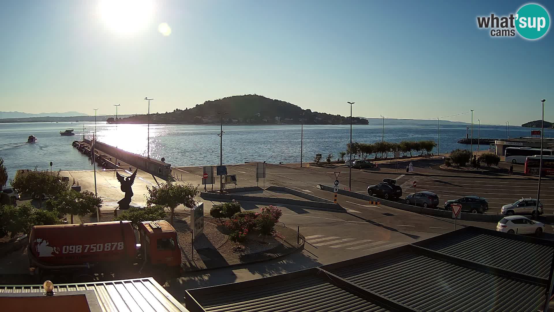 Spletna kamera Ugljan – trajekt Preko – Zadar