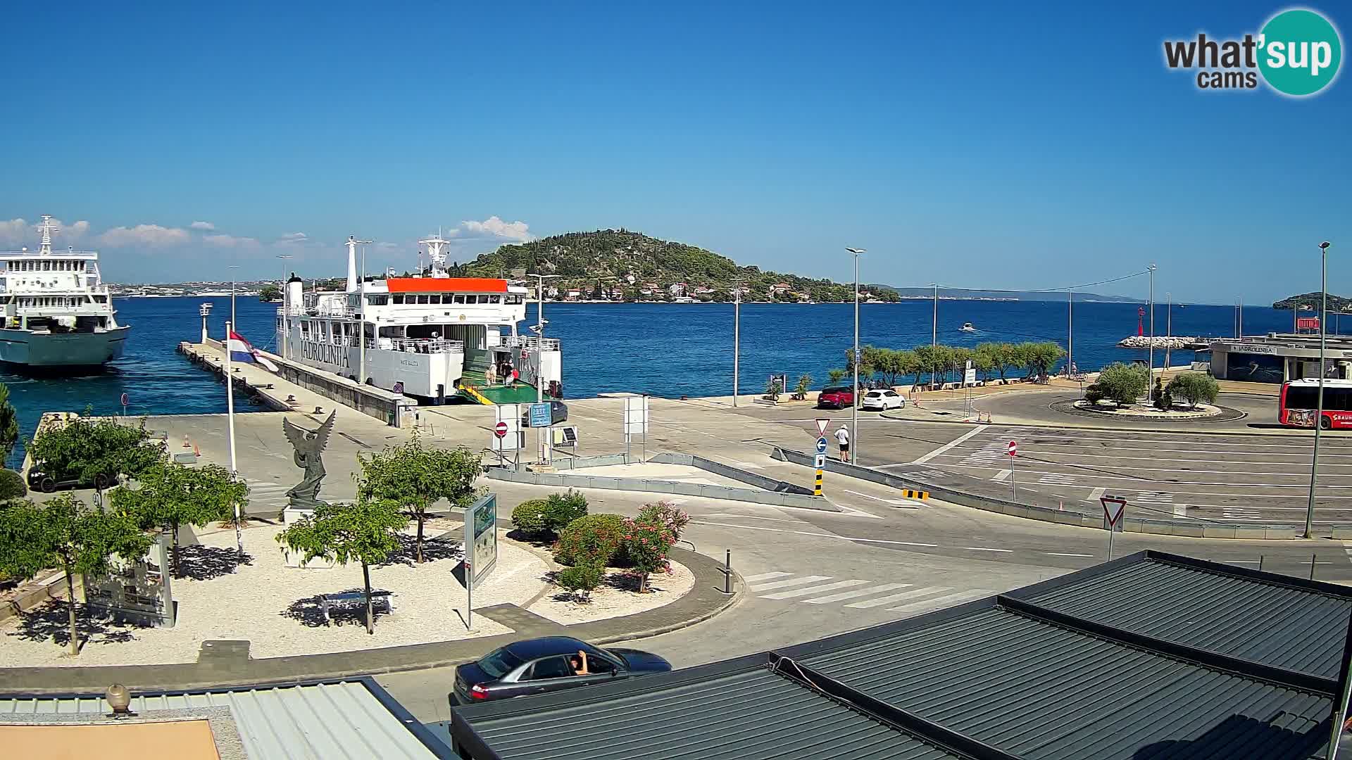 Spletna kamera Ugljan – trajekt Preko – Zadar