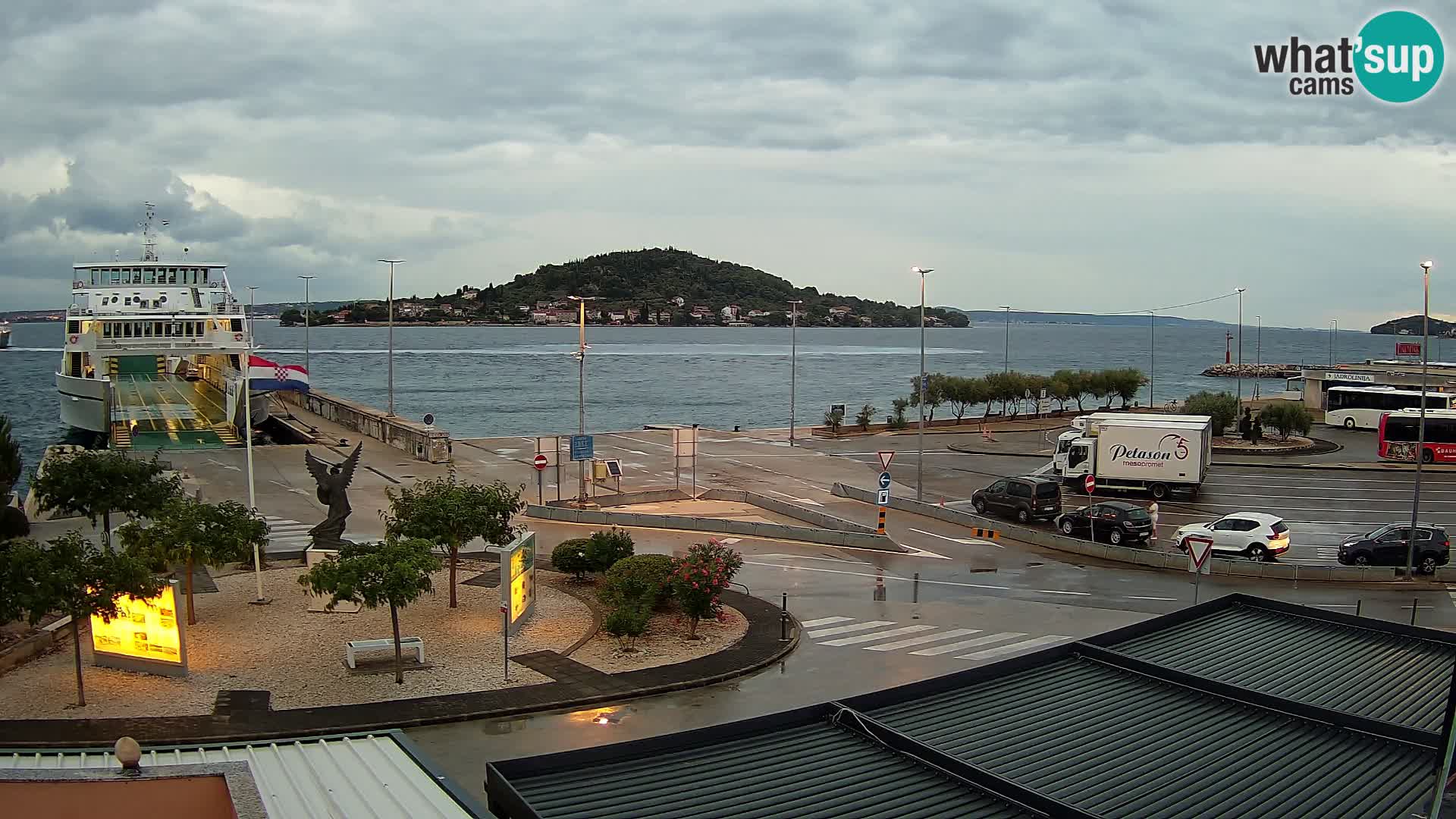 Webcam Ugliano – terminal traghetto da Preko a Zara
