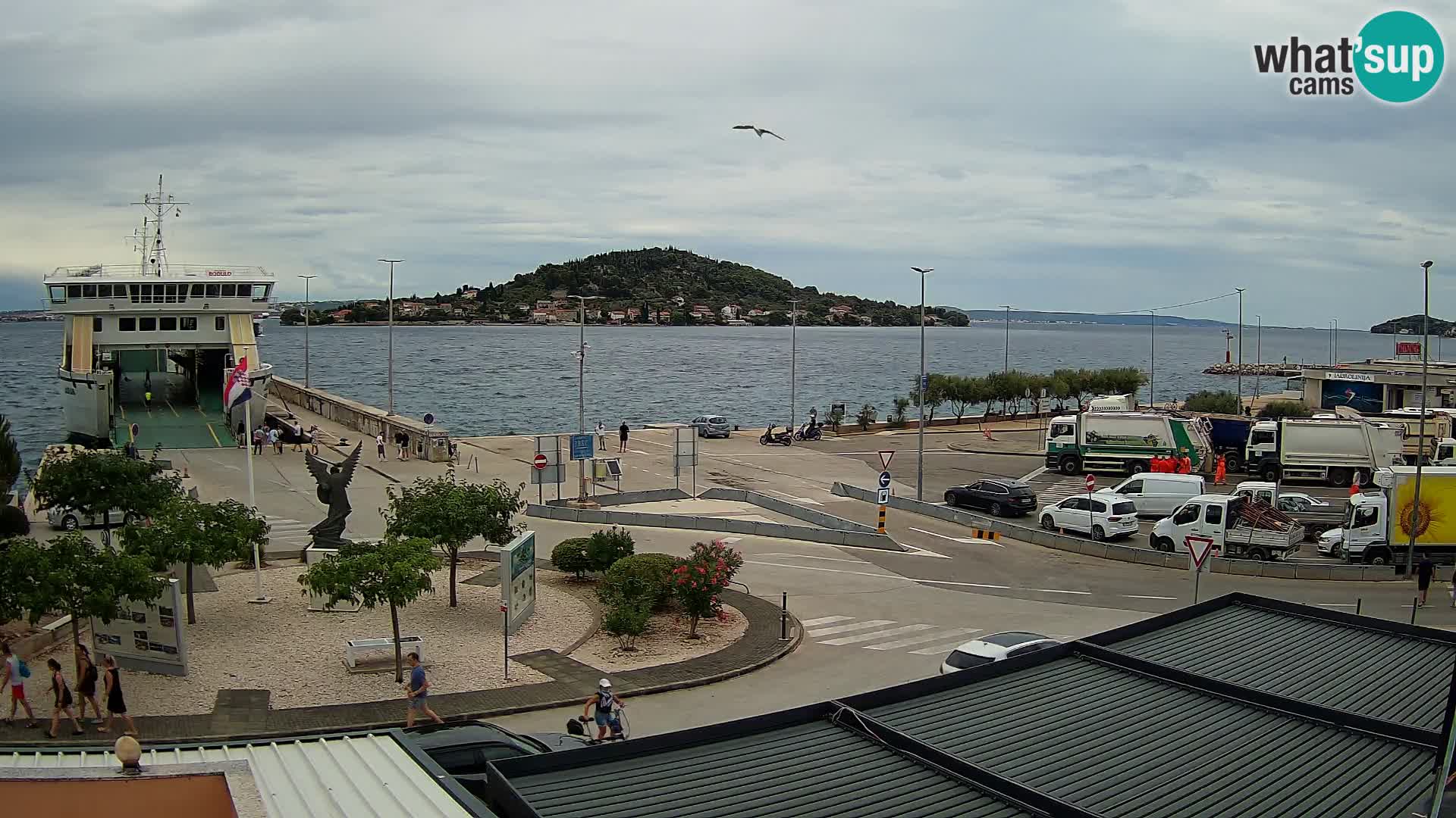 Spletna kamera Ugljan – trajekt Preko – Zadar