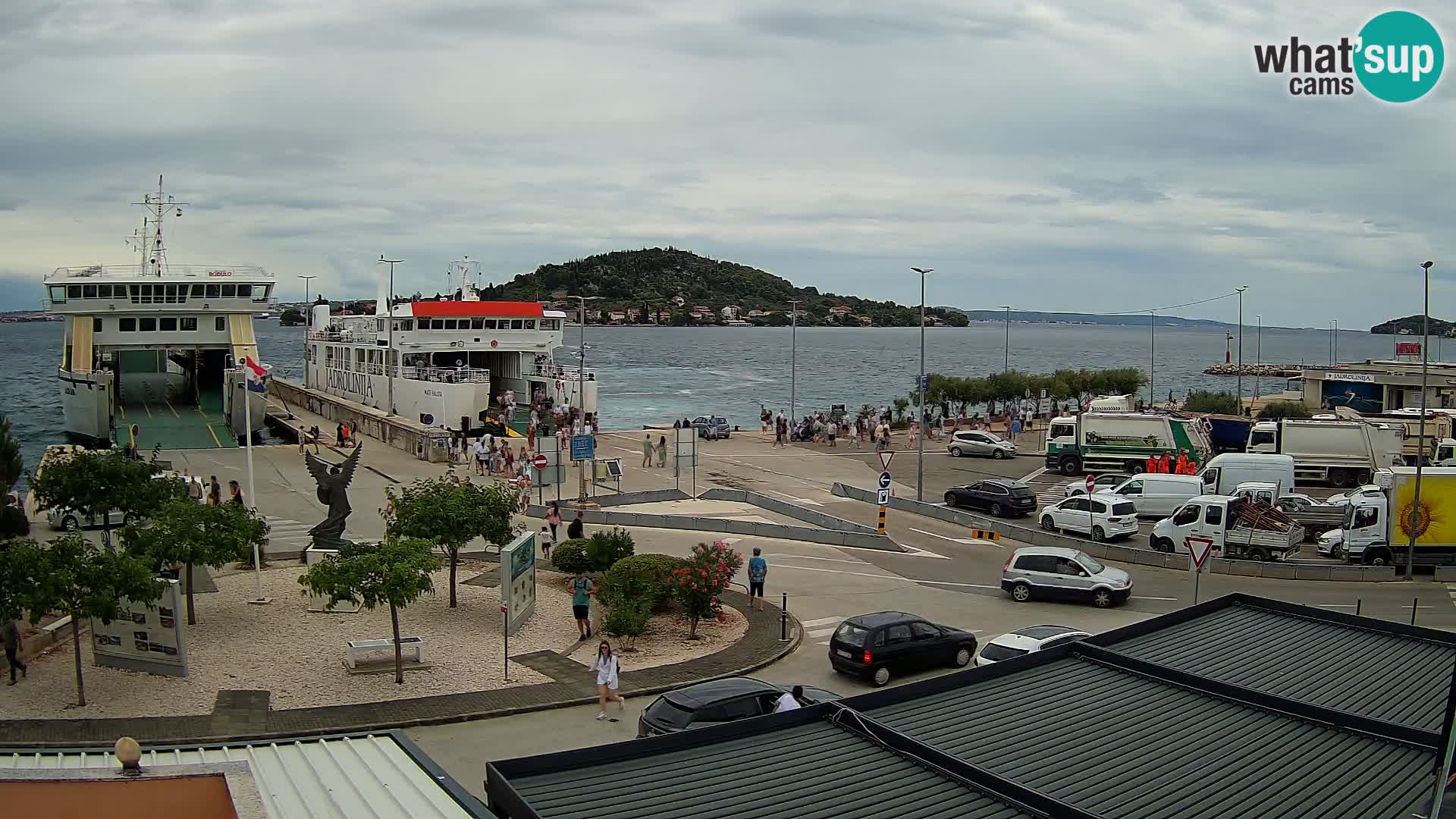 Spletna kamera Ugljan – trajekt Preko – Zadar