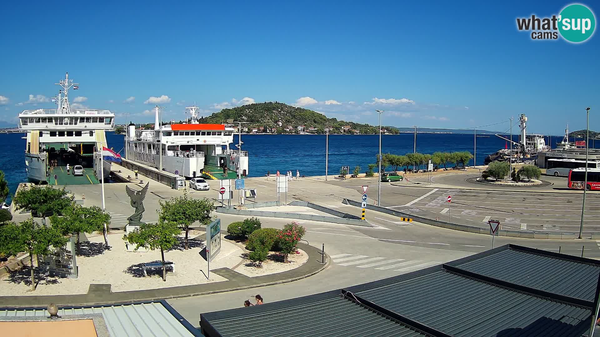 Webcam Ugliano – terminal traghetto da Preko a Zara