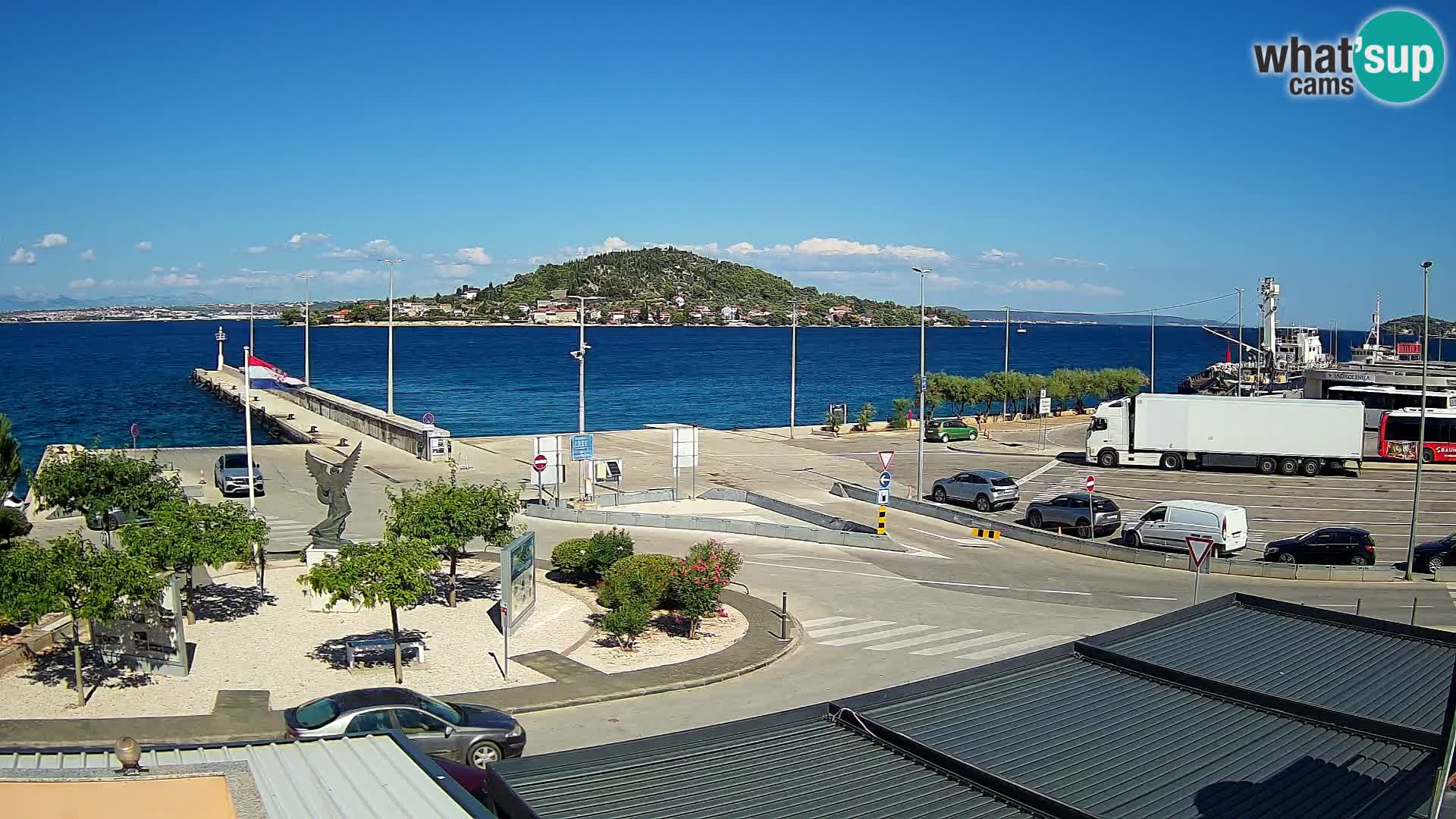 Webcam Ugljan – Preko Ferry to Zadar