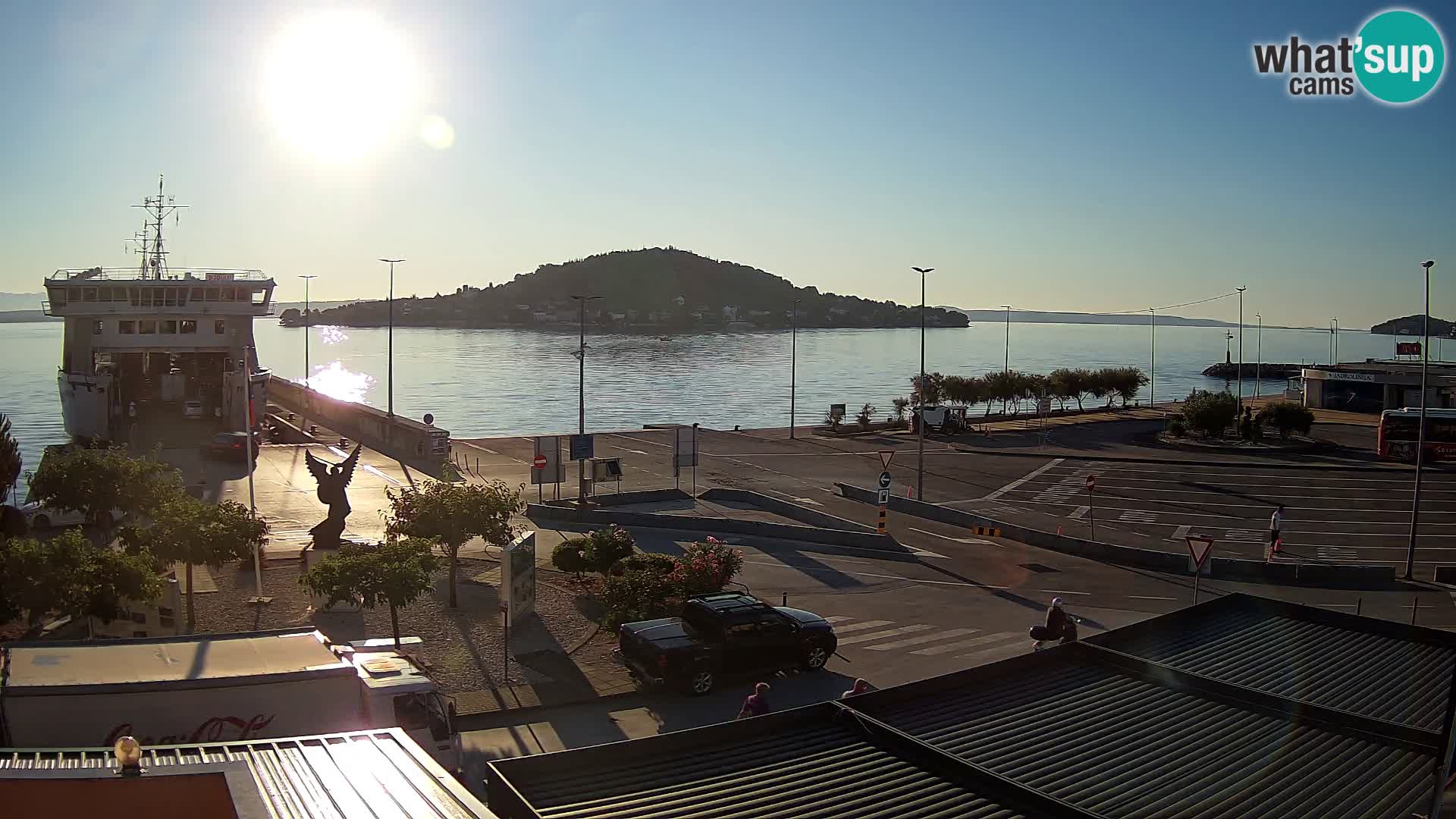 Spletna kamera Ugljan – trajekt Preko – Zadar