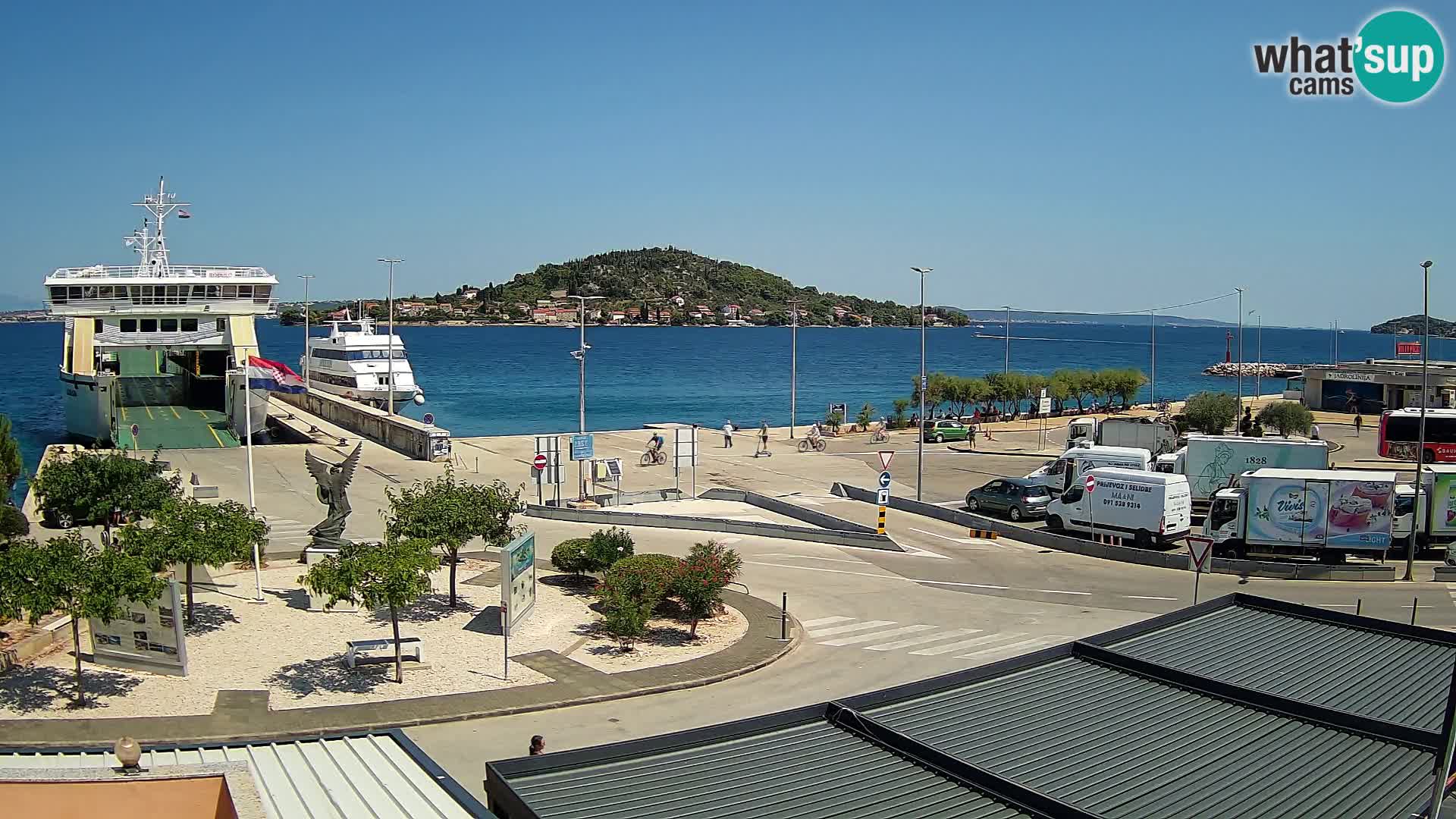 Webcam Ugliano – terminal traghetto da Preko a Zara