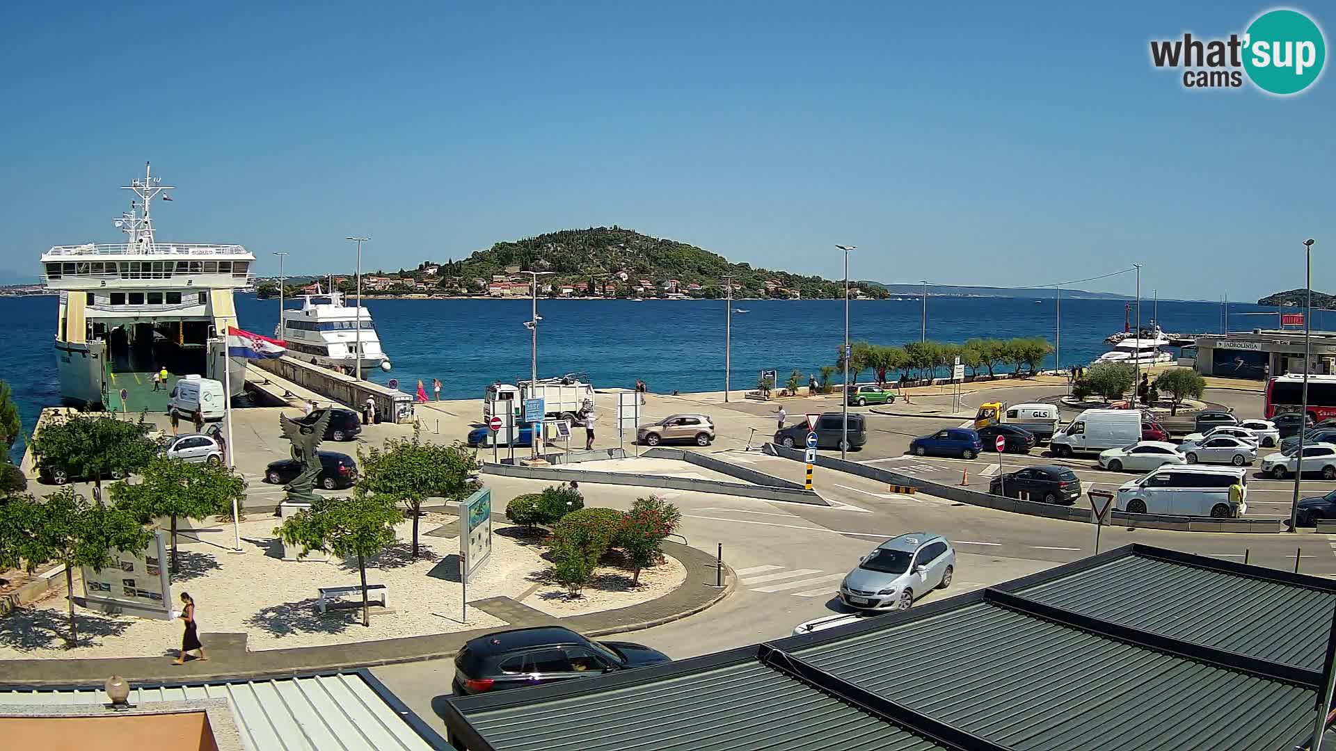 Webcam Ugliano – terminal traghetto da Preko a Zara