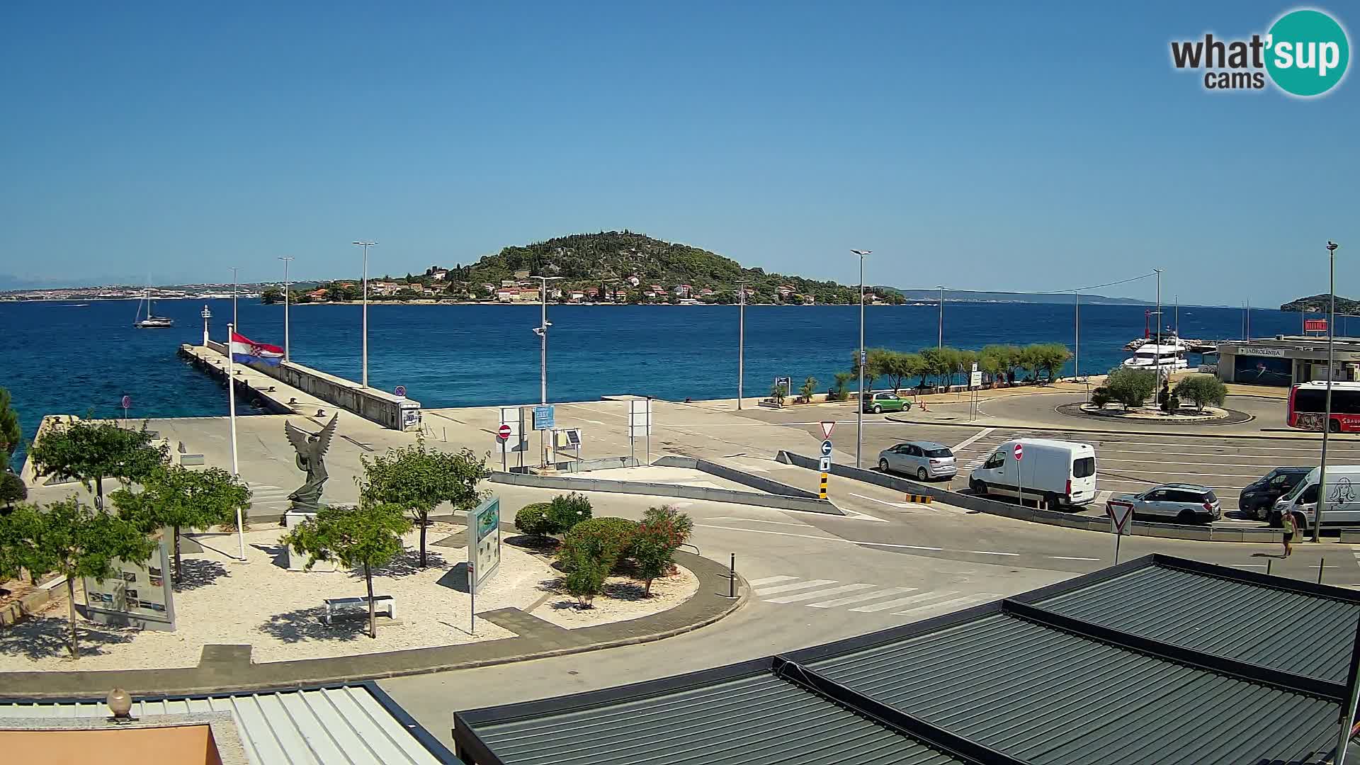 Web kamera Ugljan – Preko trajekt za Zadar