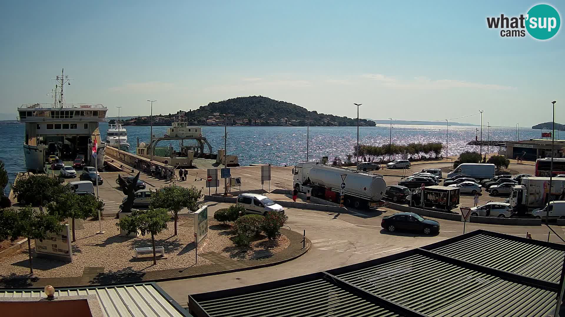 Spletna kamera Ugljan – trajekt Preko – Zadar