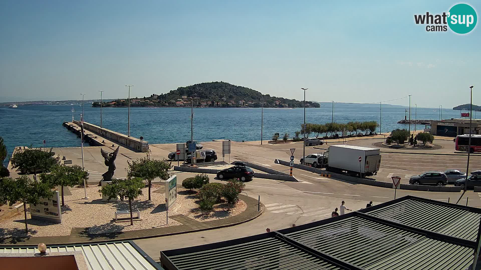 Web kamera Ugljan – Preko trajekt za Zadar