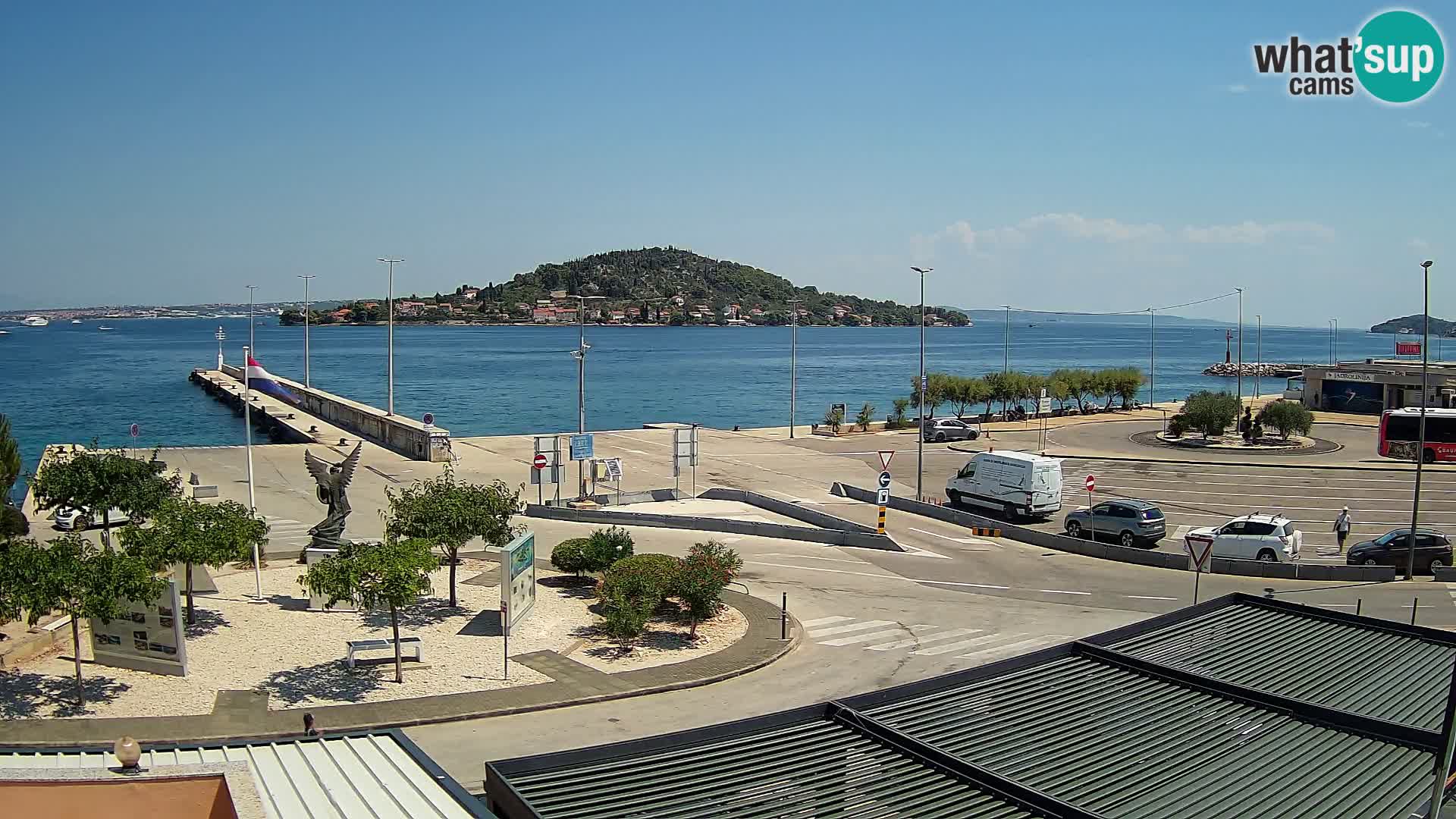 Spletna kamera Ugljan – trajekt Preko – Zadar