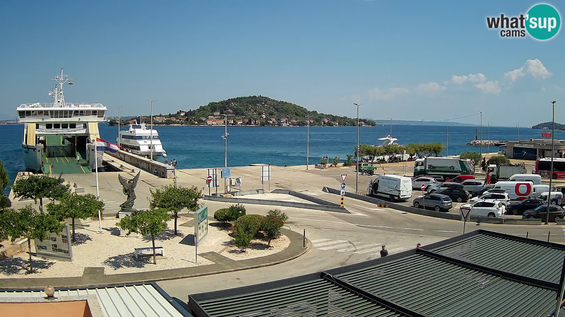 Web kamera Ugljan – Preko trajekt za Zadar