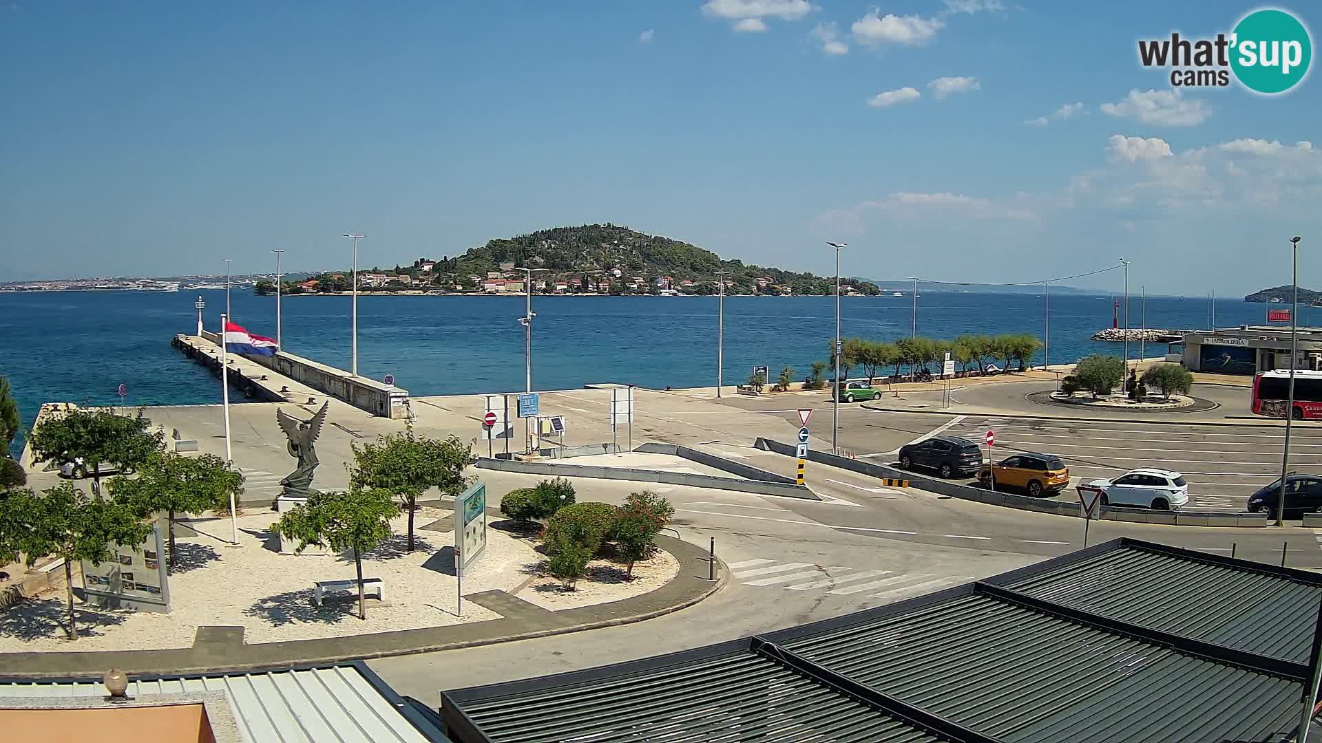 Web kamera Ugljan – Preko trajekt za Zadar