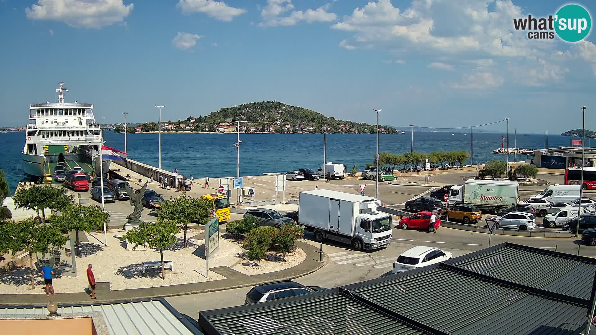 Web kamera Ugljan – Preko trajekt za Zadar