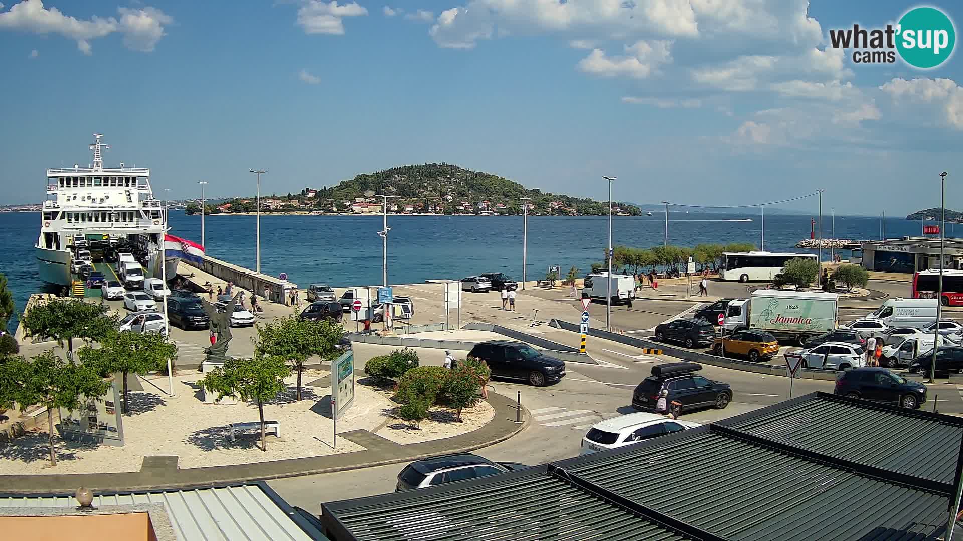 Spletna kamera Ugljan – trajekt Preko – Zadar