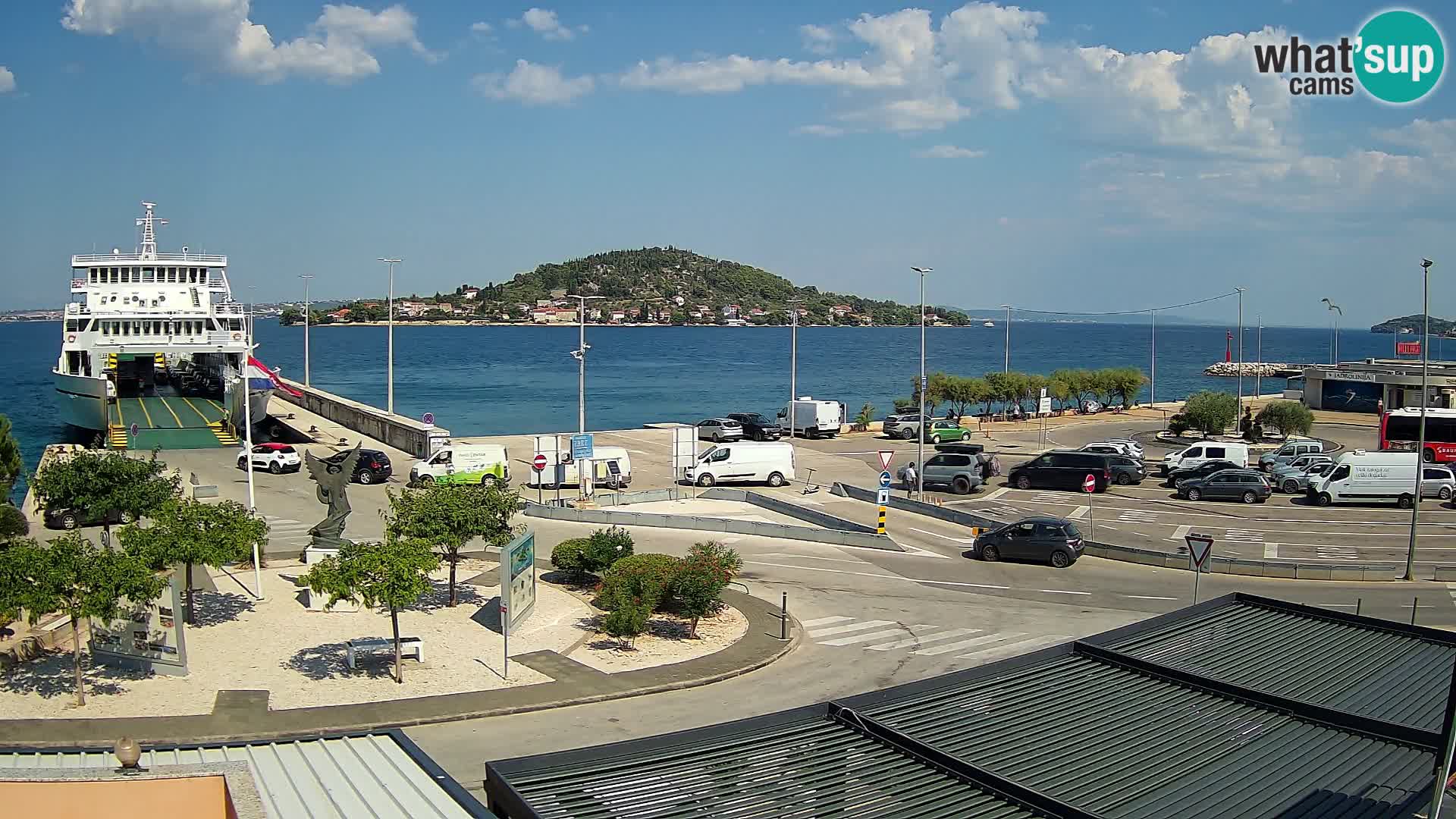 Web kamera Ugljan – Preko trajekt za Zadar