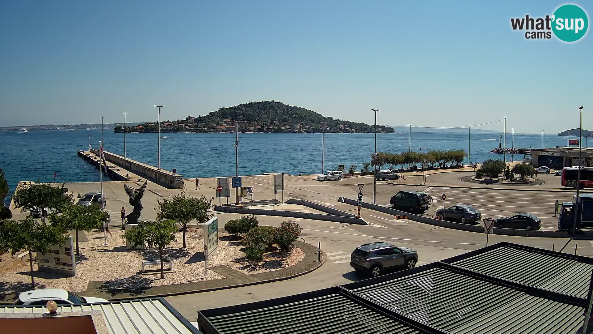 Web kamera Ugljan – Preko trajekt za Zadar