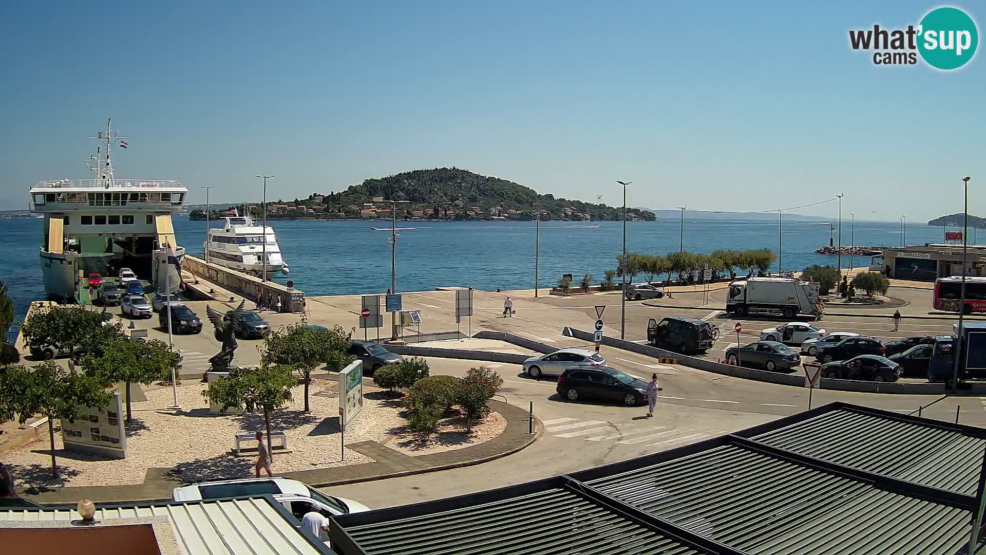Web kamera Ugljan – Preko trajekt za Zadar