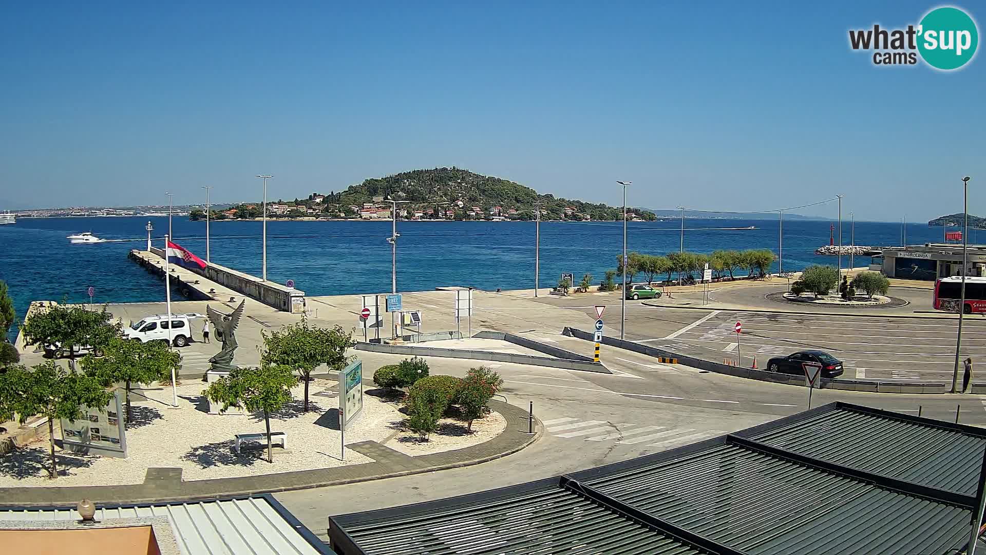 Webcam Ugljan – Preko Ferry to Zadar
